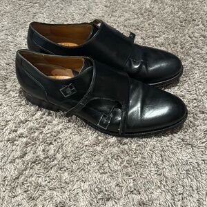 Mns size 11D Cole Haan black leather dress shoes